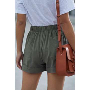FEKOAFE Women's Casual Drawstring Summer Shorts with Pockets