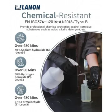LANON Disposable Nitrile Cooking Gloves for Food Safety