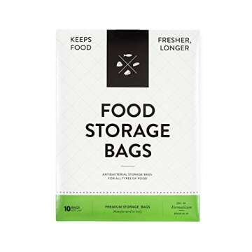 Formaticum Collection - Cheese Storage Bags (15), Food Storage Bags (10) and Cheese Storage Paper with Adhesive Labels (15)