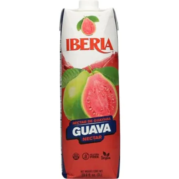 Iberia Guava Nectar 33.8 Ounce Pack of 3 Tropical Drink