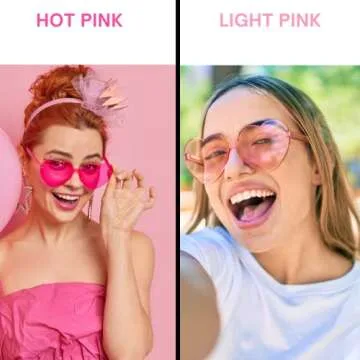 Buy Fun 4E's Heart Shaped Sunglasses in Pink - 2 Pack