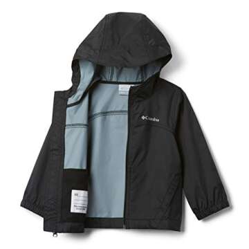 Columbia Youth Boys Glennaker Rain Jacket, Black, Small