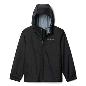 Columbia Youth Boys Glennaker Rain Jacket, Black, Small