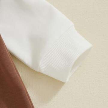 Lamuusaa Newborn Baby Boy Football Outfit Long Sleeve Football Embroidery Romper One Piece Bodysuit Jumpsuit 0-18M (Light Brown, 6-12 Months)