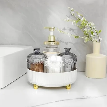 Anyoifax Rotating Makeup Organizer for Dresser & Vanity