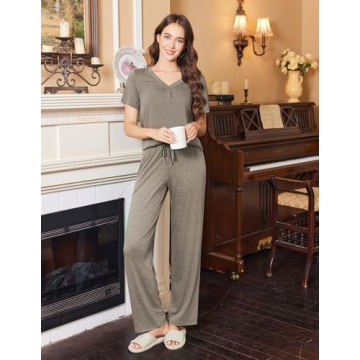 Ekouaer Women's Soft Pajama Set for Comfort and Style