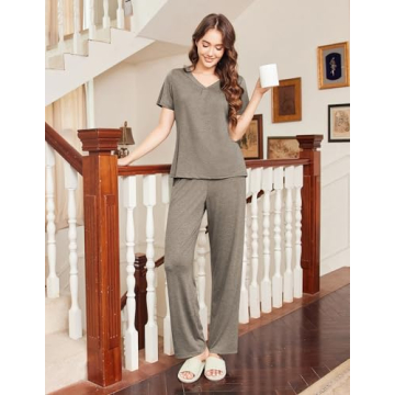Ekouaer Women's Soft Pajama Set for Comfort and Style