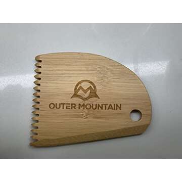 Eco-Friendly Bamboo Surfboard Wax Comb for Surfers