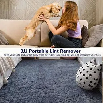 0JJ Portable Lint Remover, Clothes Fuzz Shaver - Reusable Double Sided Lint Remover Travel Brush for Removing Lint Pet Hair Dust in Clothes and Furniture (2 Pack)