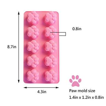 Food Grade Silicone Mold, IHUIXINHE Non-stick Ice Cube Mold, Jelly, Biscuits, Chocolate, Candy, Cupcake Baking Mould, Muffin pan
