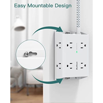 12 IN 1 Power Strip with USB-C for Home and Office