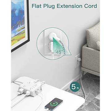 12 IN 1 Power Strip with USB-C for Home and Office