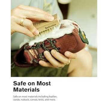 Jason Markk Read-To-Use Foam & Delicates Brush, Shoe Cleaner, 2-Piece Set, Sneaker Care, Ideal for Footwear, Safe for Leather, Suede, Nubuck, Cotton, Knits, 7oz