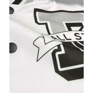 babyhealthy Womens Crop Varsity Jacket Stitched Leather Baseball Bomber Jacket Y2K Streetwear Short Coat C Black