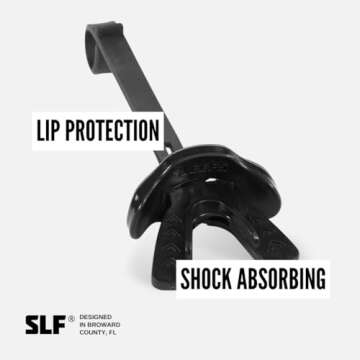 SLEEFS Football Mouth Guard - Lip/Mouthguard with Helmet Strap - Lip/Teeth Protector Mouthpiece - No...