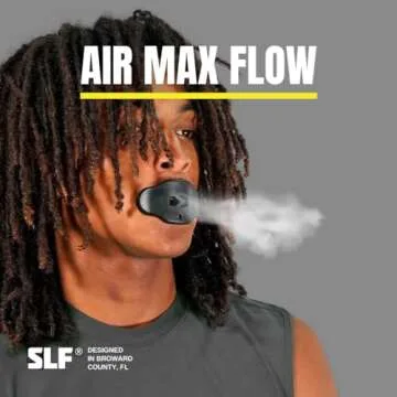 SLEEFS Football Mouth Guard - Lip/Mouthguard with Helmet Strap - Lip/Teeth Protector Mouthpiece - No Boil - for Youth/Adults, Maximum Air Flow, for All Sports - Momma This One for You in Black