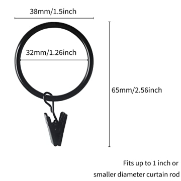 Versatile 40 Pack Curtain Clips for Home Decor and DIY