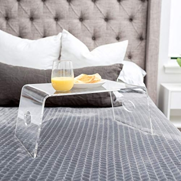 Lightweight Acrylic Bed Tray for Cozy Productivity