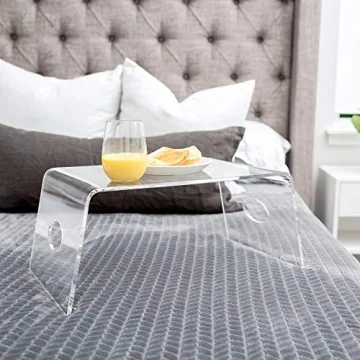 Lightweight Acrylic Bed Tray for Cozy Productivity
