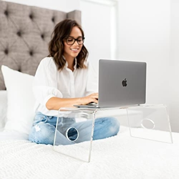 Lightweight Acrylic Bed Tray for Cozy Productivity
