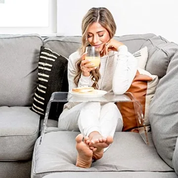 Lightweight Acrylic Bed Tray for Cozy Productivity