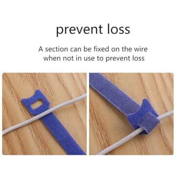 120PCS Reusable Fastening Cable Ties - BSELEYY 6 in Cable Management Ties Cable Straps With Hook and Loop Multipurpose Adjustable Cord Ties Cord Organizer for Home Office (Black)