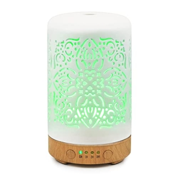 Elegant Ceramic Essential Oil Diffuser with Auto Shut-Off
