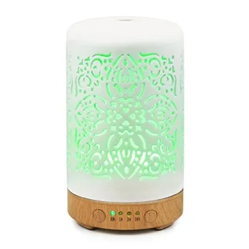 Elegant Ceramic Essential Oil Diffuser with Auto Shut-Off