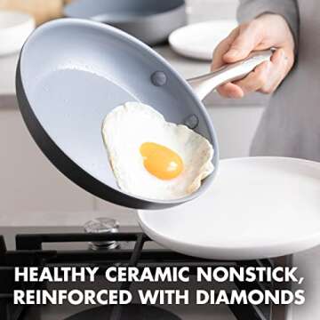 GreenPan Lima 8 Inch Nonstick Frying Pan Healthy Cookware