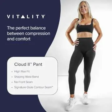 Vitality Cloud II Women's High Waist Yoga Leggings - Ultra Soft, Moisture-Wicking Workout Pants with...