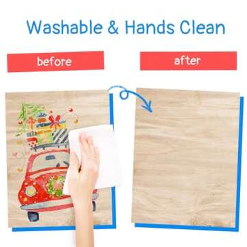 Lebze Non Toxic Jumbo Toddler Crayons Safe for Kids