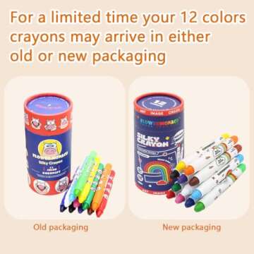 Lebze Non Toxic Jumbo Toddler Crayons Safe for Kids