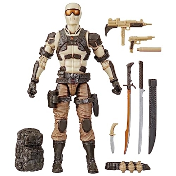 G.I. Joe Desert Commando Snake Eyes Action Figure with 9 Accessories