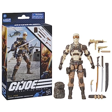 G.I. Joe Desert Commando Snake Eyes Action Figure with 9 Accessories