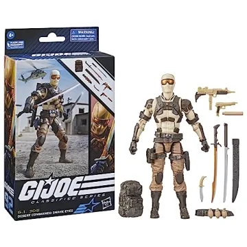 G.I. Joe Desert Commando Snake Eyes Action Figure with 9 Accessories