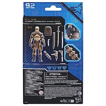 G.I. Joe Desert Commando Snake Eyes Action Figure with 9 Accessories