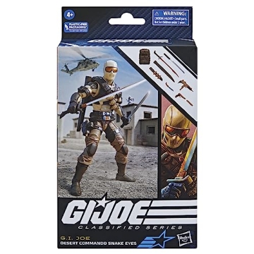 G.I. Joe Desert Commando Snake Eyes Action Figure with 9 Accessories