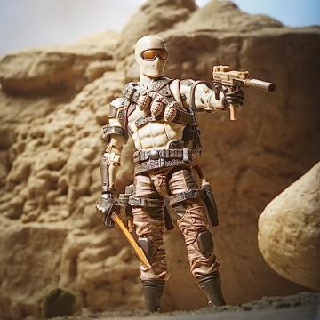 G.I. Joe Desert Commando Snake Eyes Action Figure with 9 Accessories