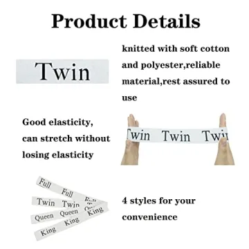 Maletnd Bed Sheet Organizer Bands for Tidy Storage