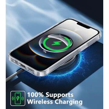 FNTCASE for iPhone 16e Case: Anti Yellowing Shockproof Case | Military Grade Protection Scratch-Resistant Cases | Rugged Slim Transparent Cell Phone Cover - Clear