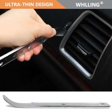 WHLLING 4140 Pry Bar Removal Tool, Pry Tool Pry Bar, Automotive Panel Removal Tool for Removing Auto Trim Interior, Demolishing Flooring and Roofing, Trim Removal Tool, Metal Pry Tool