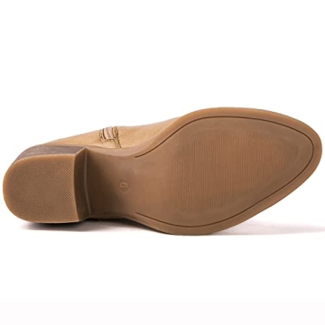 Stylish GLOBALWIN Women's Khaki Cowboy Boots - Eco-Friendly Fashion