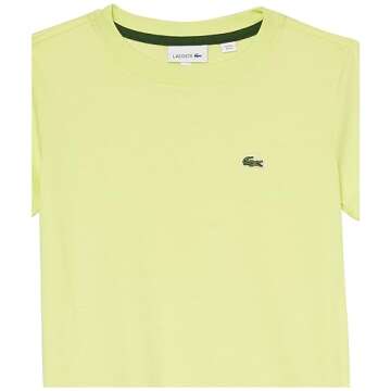 Lacoste Unisex Adult Short Sleeve Crew Neck Classic Cotton T-Shirt, Limeira, 5T US