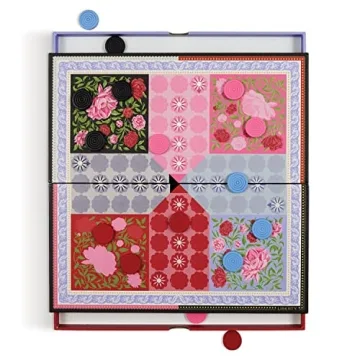 Galison Liberty 2-in-1 Game Set - Ludo & Backgammon