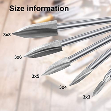 10 Pieces Wood Carving Drill Bits for DIY Projects