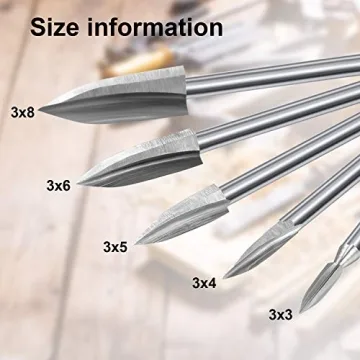 10 Pieces Wood Carving Drill Bits for DIY Projects