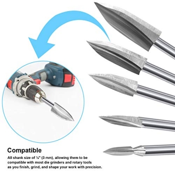 10 Pieces Wood Carving Drill Bits for DIY Projects