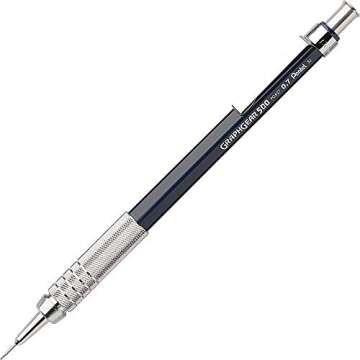 Pentel GraphGear 500 Mechanical Drafting Pencil, (0.7mm), Medium Line, Blue Barrel (PG527C)