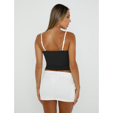 Trendy Queen Women's Summer Tops with Adjustable Straps