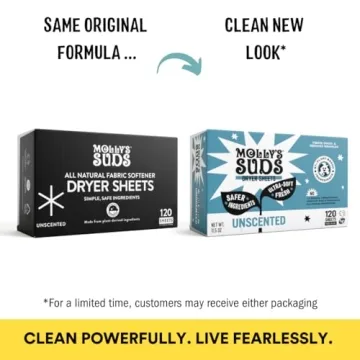 Molly's Suds Dryer Sheets for Sensitive Skin - Eco-Friendly